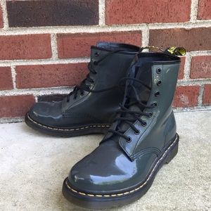 Dr. Marten’s 1460 Grey Patent Leather Boot